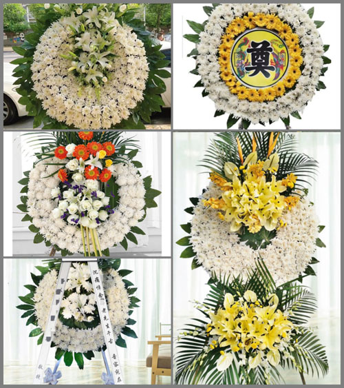 浙江省宁波奉化区西坞街道花圈速递